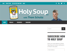 Tablet Screenshot of holysoup.com